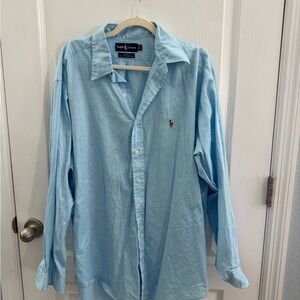 Polo by Ralph Lauren Men's Sky Blue Button Down Shirt